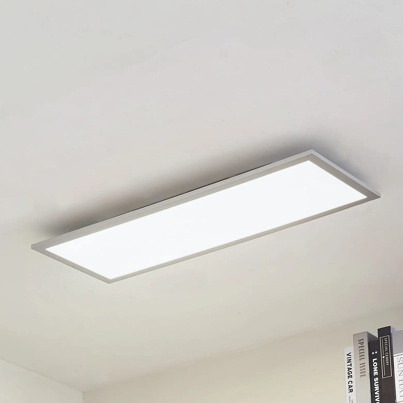 Arcchio LED-paneeli Lyndra, 80 cm, hopea, alumiini, himmennettävä, CCT