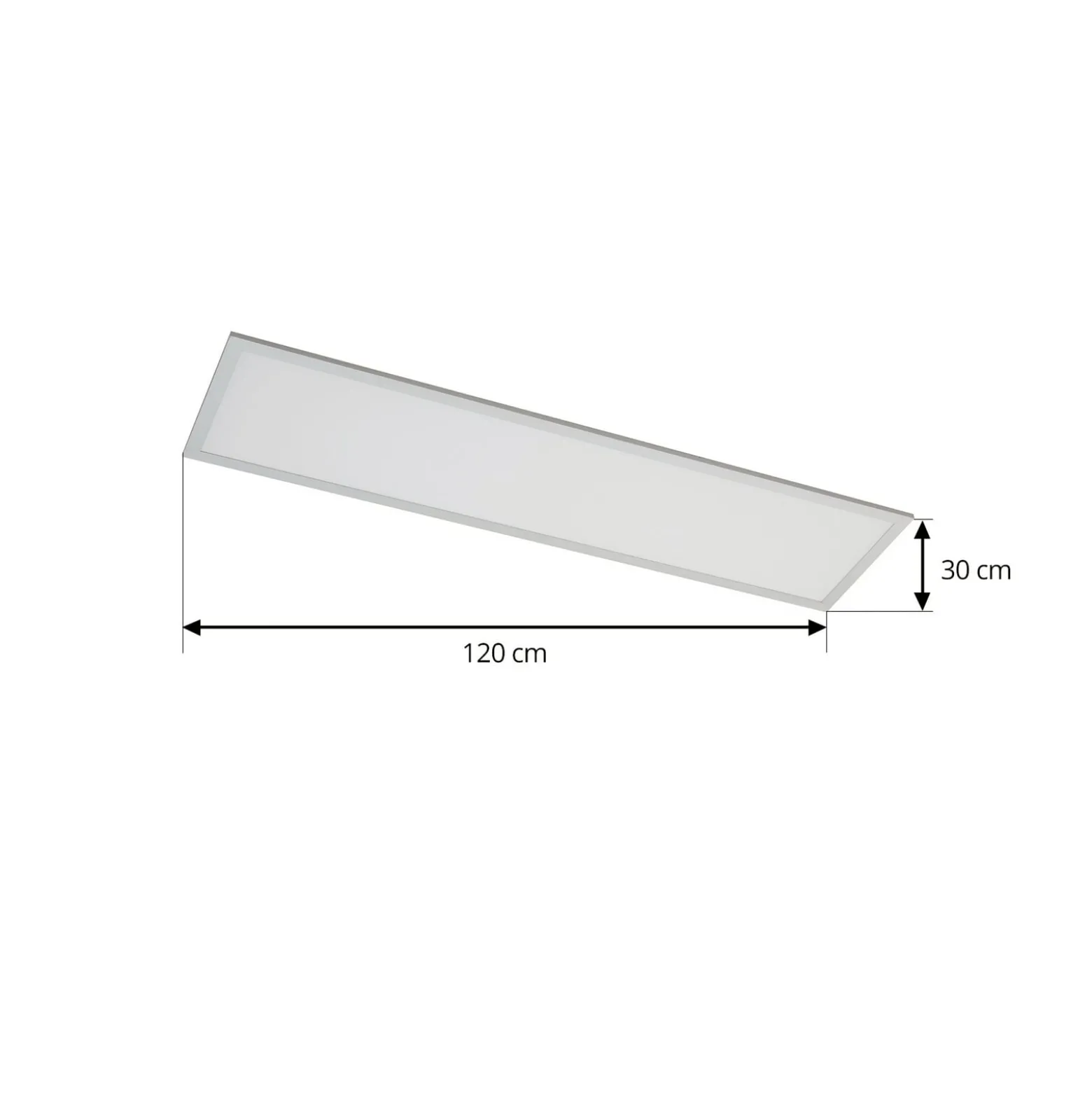 Arcchio LED-paneeli Lyndra, 120 cm, hopea, alumiini, himmennettävä, CCT