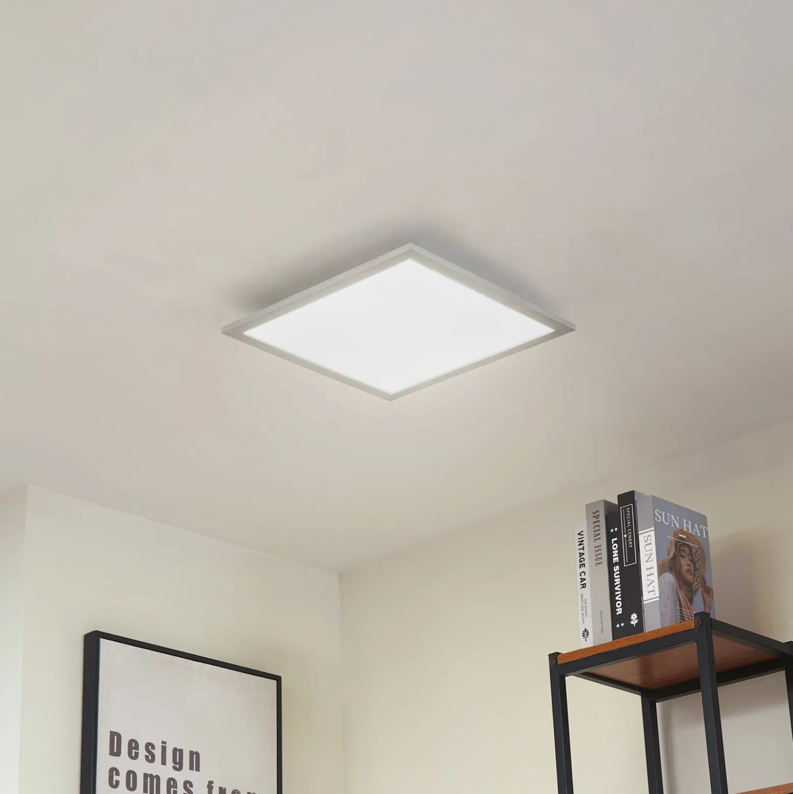 Arcchio LED-paneeli Lyndra, 40 cm, hopea, alumiini, himmennettävä, CCT