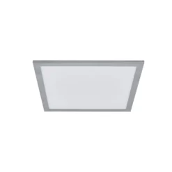 Arcchio LED-paneeli Lyndra, 40 cm, hopea, alumiini, himmennettävä, CCT