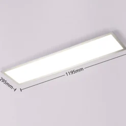 Arcchio LED-paneeli Lysander, 32W, CCT, 119cm, hopea