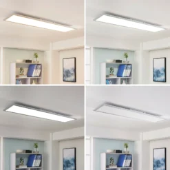 Arcchio LED-paneeli Lysander, 32W, CCT, 119cm, hopea