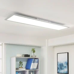 Arcchio LED-paneeli Lysander, 32W, CCT, 119cm, hopea