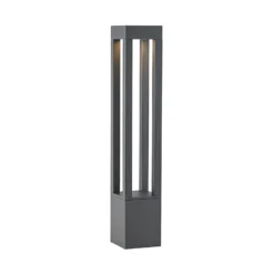 Arcchio LED-pylväsvalaisin Lienna, 90 cm, harmaa, metalli, IP65