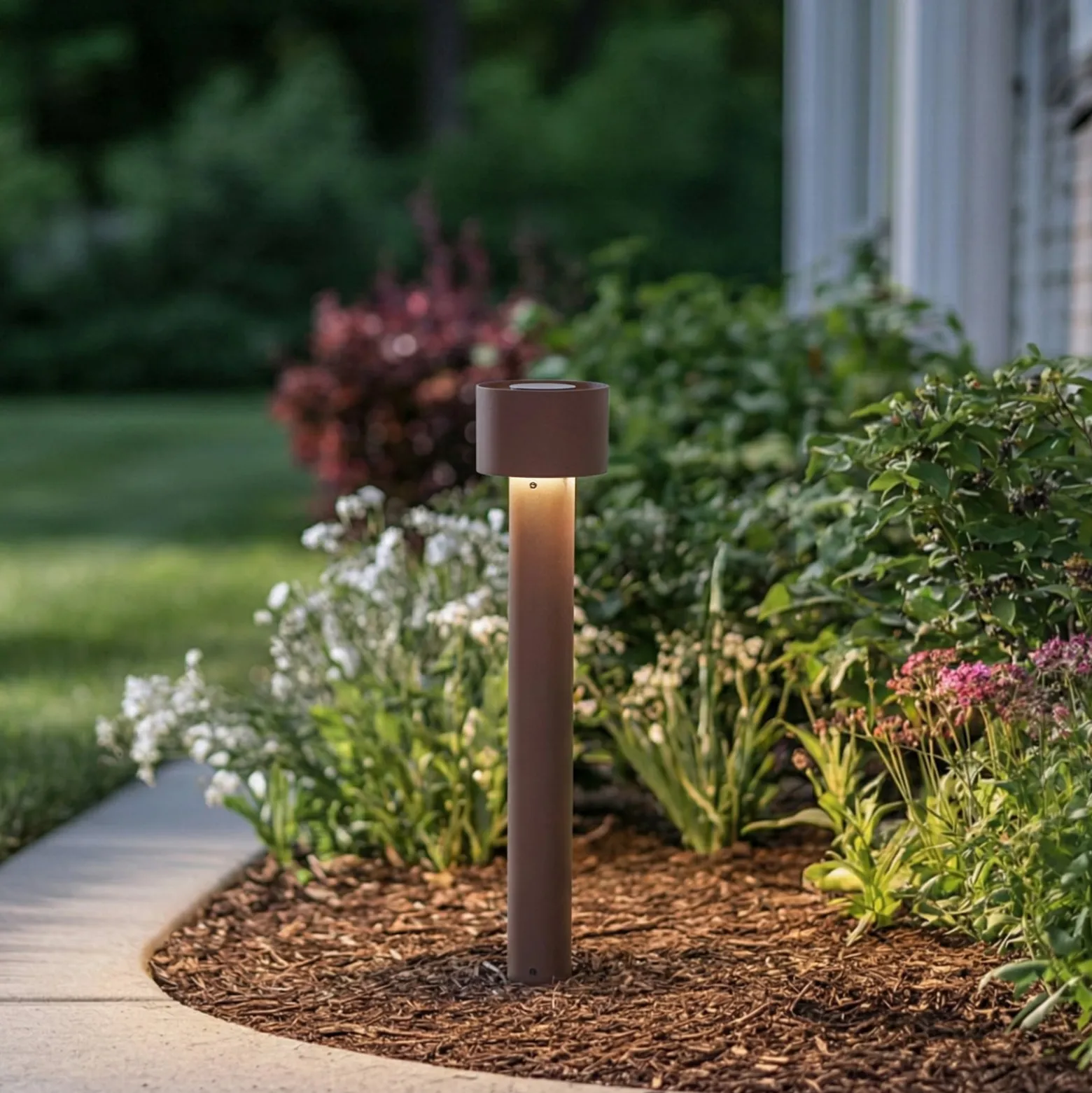 Arcchio LED-pylväsvalaisin Milten, 65 cm, ruoste, IP65