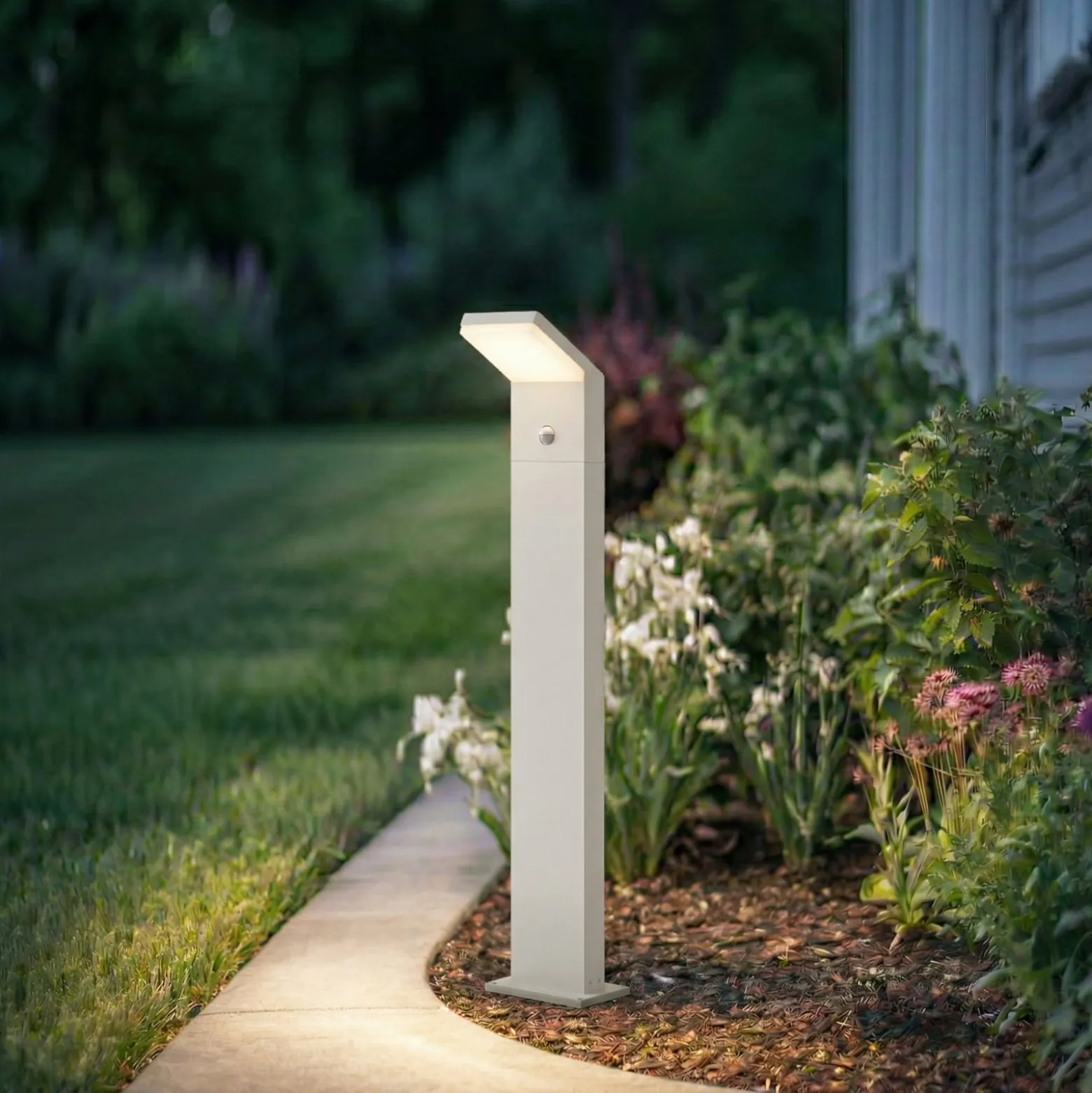 Arcchio LED-pylväsvalaisin Yolena, anturi, 100 cm, valkoinen, IP54