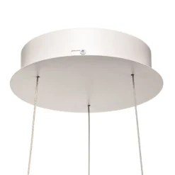 Arcchio LED-riippuvalaisin Albiona, valkoinen, 1 rengas, Ø 60 cm