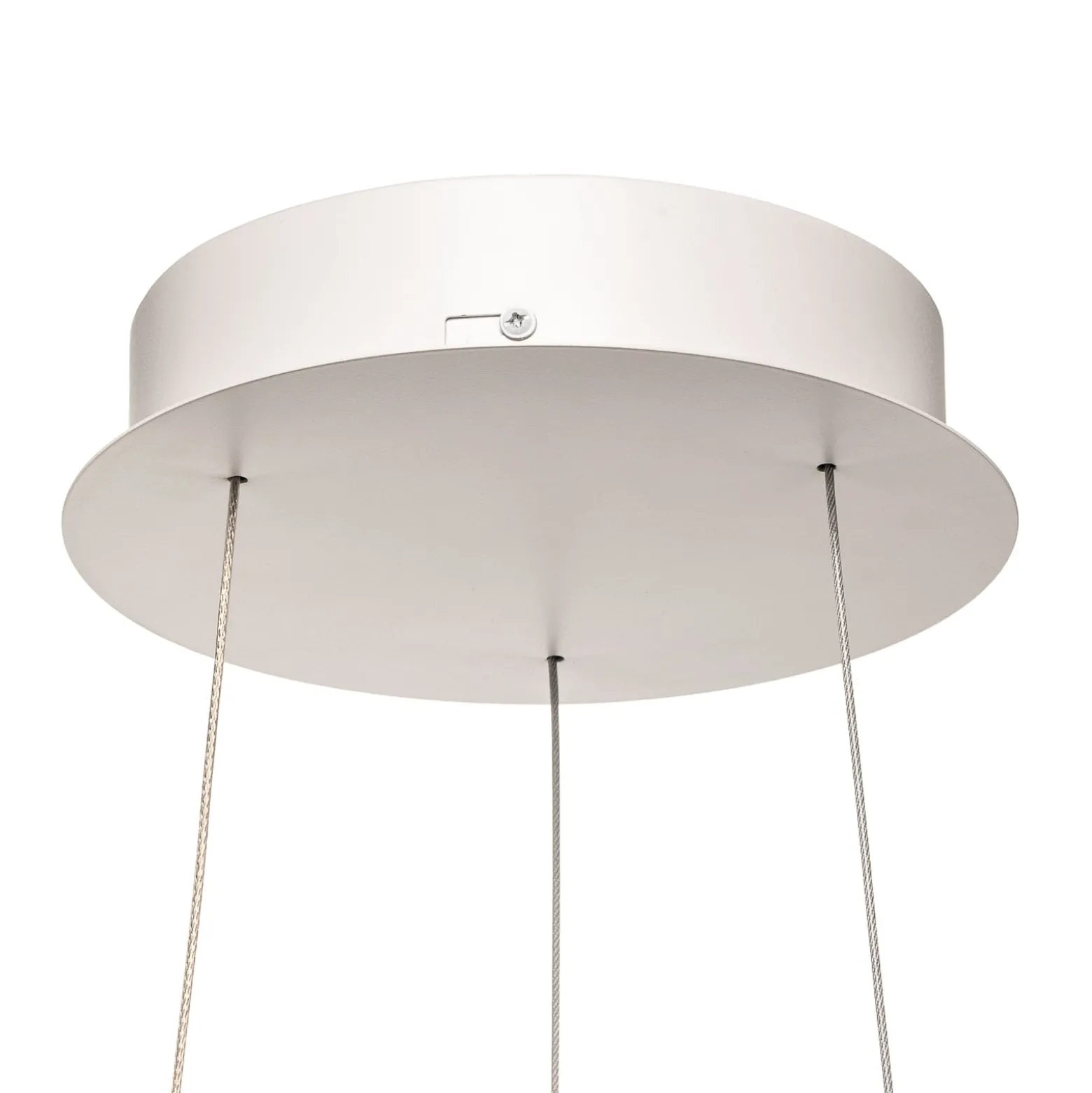 Arcchio LED-riippuvalaisin Albiona, valkoinen, 1 rengas, Ø 60 cm