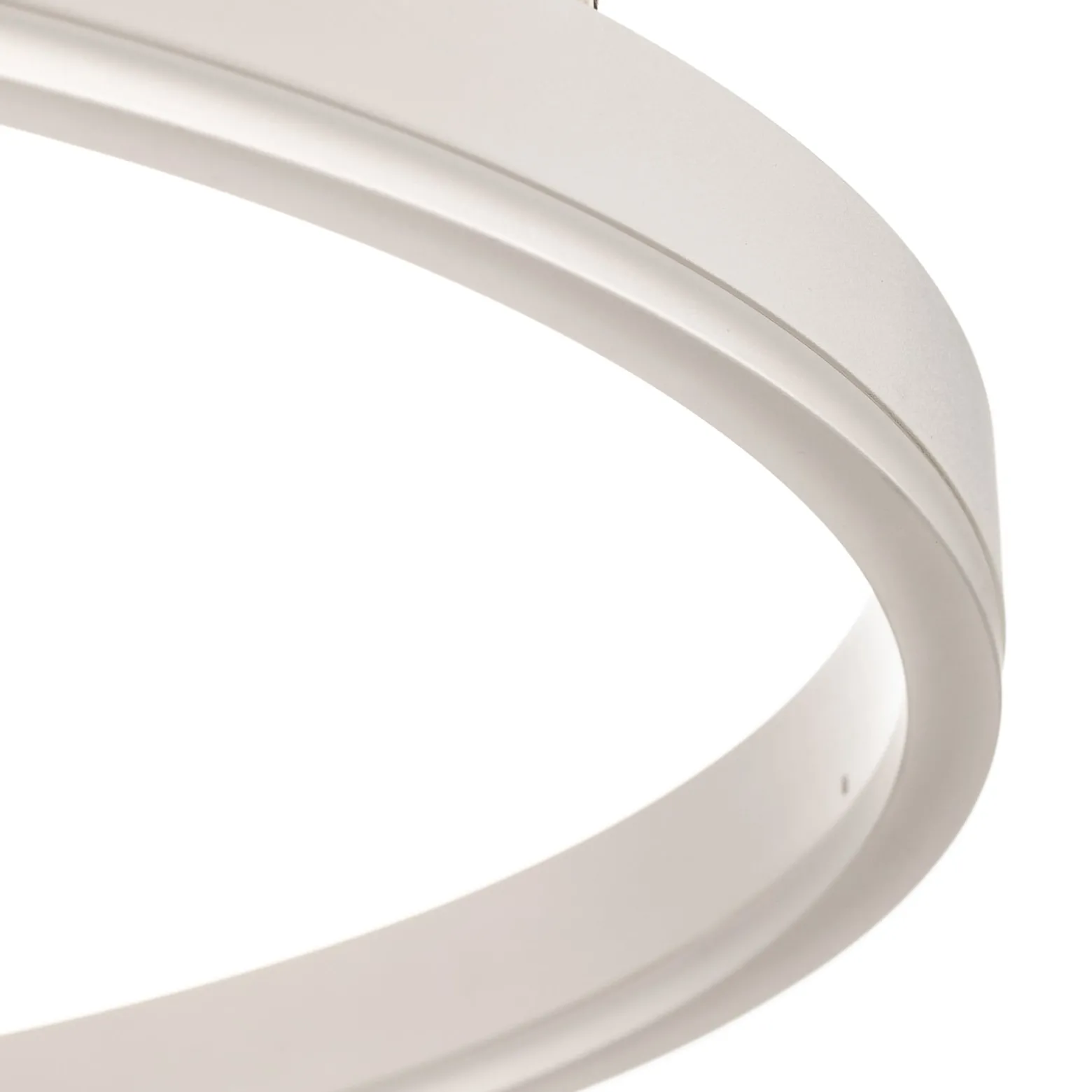 Arcchio LED-riippuvalaisin Albiona, valkoinen, 1 rengas, Ø 60 cm