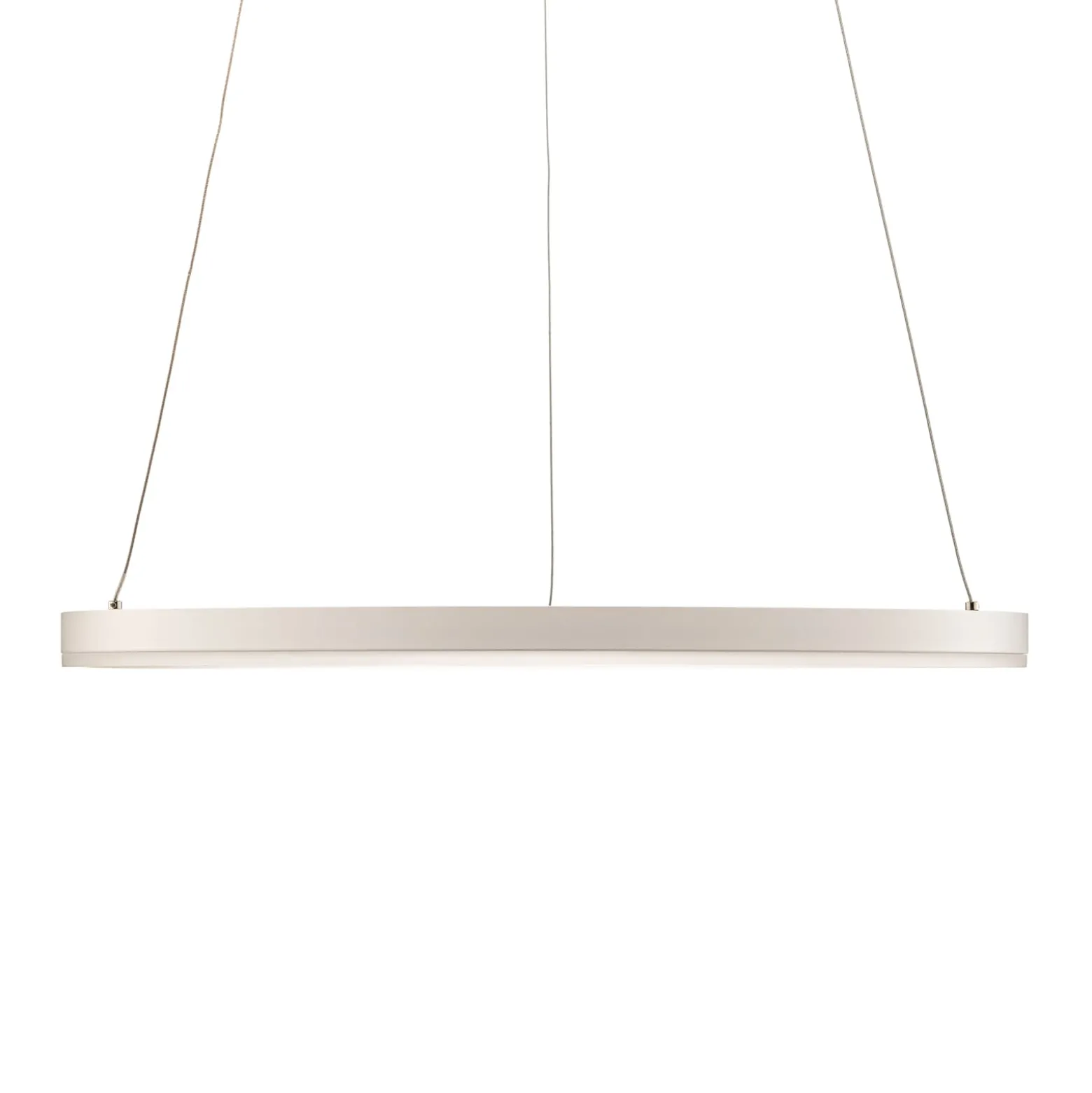 Arcchio LED-riippuvalaisin Albiona, valkoinen, 1 rengas, Ø 60 cm