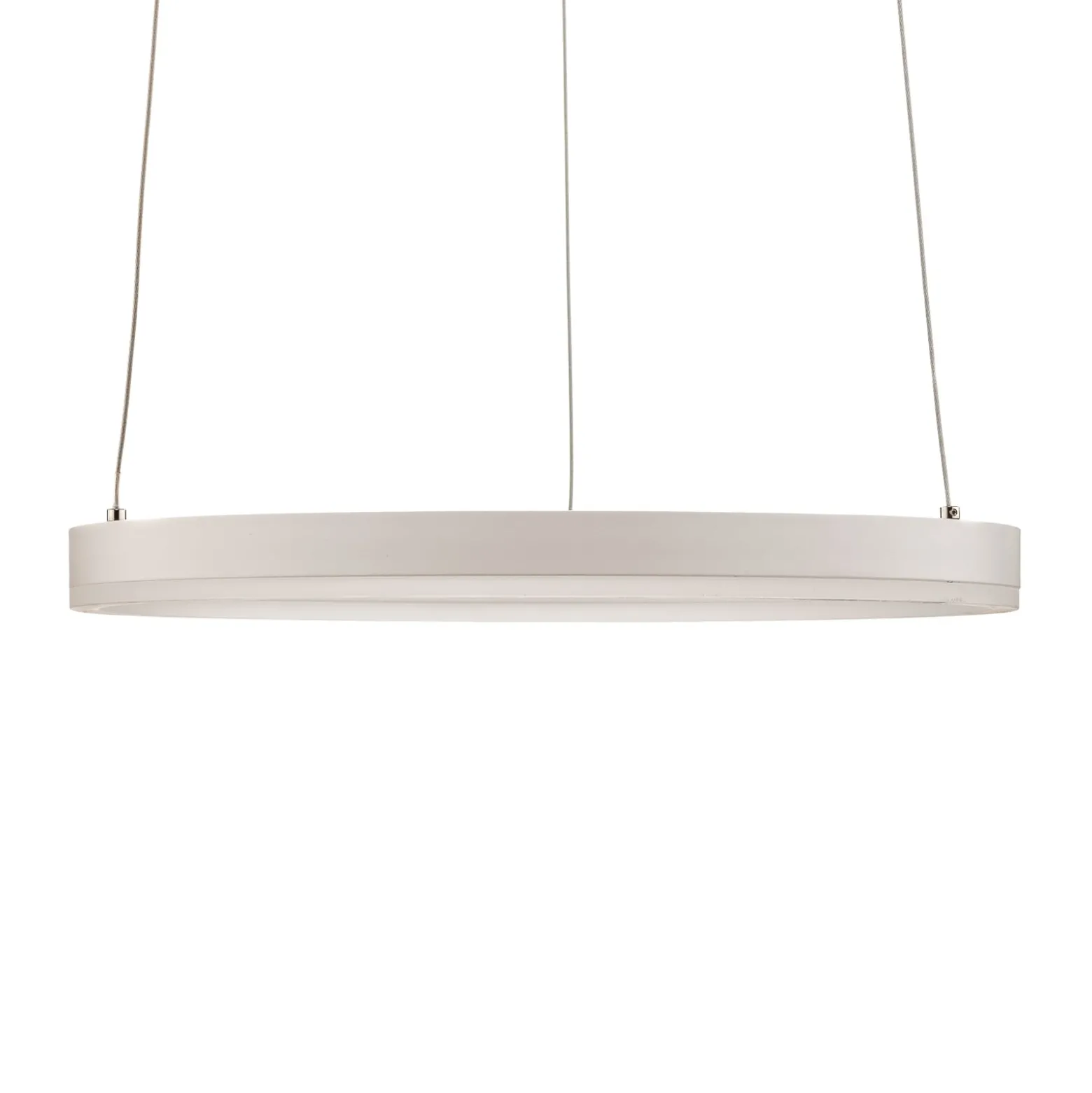 Arcchio LED-riippuvalaisin Albiona, valkoinen, 1 rengas, Ø 40 cm