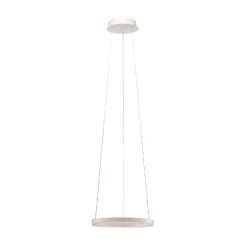 Arcchio LED-riippuvalaisin Albiona, valkoinen, 1 rengas, Ø 40 cm