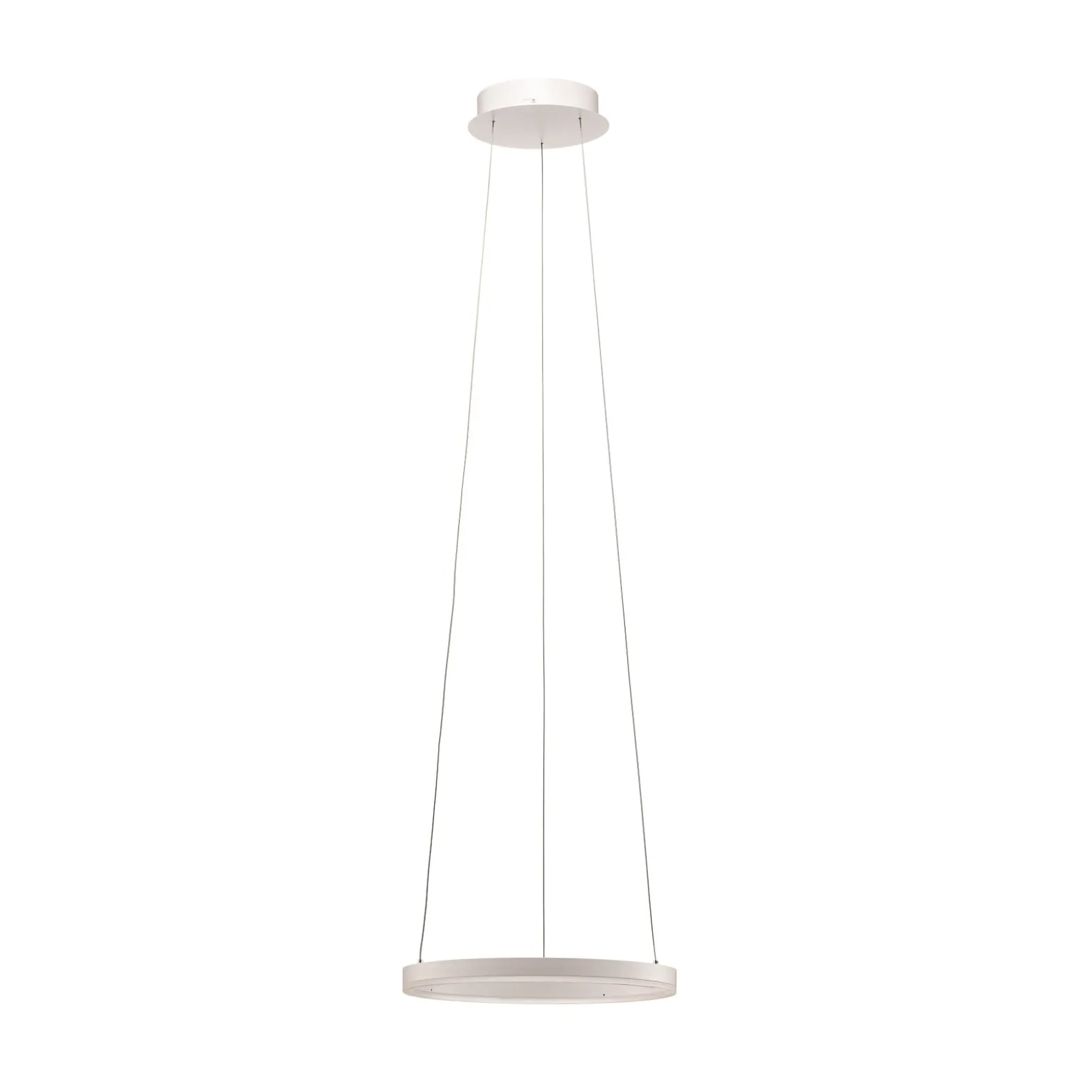 Arcchio LED-riippuvalaisin Albiona, valkoinen, 1 rengas, Ø 40 cm