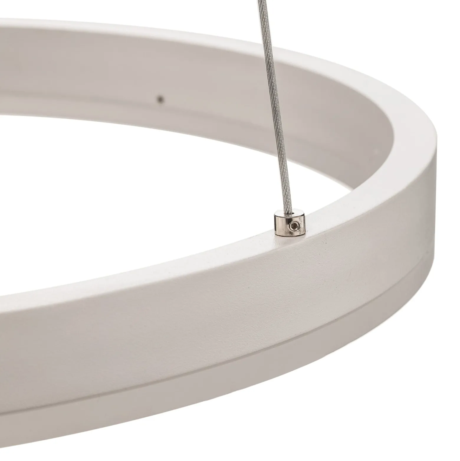 Arcchio LED-riippuvalaisin Albiona, valkoinen, 1 rengas, Ø 40 cm