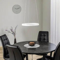 Arcchio LED-riippuvalaisin Albiona, valkoinen, 1 rengas, Ø 40 cm