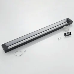 Arcchio LED-riippuvalaisin Cuna, musta, 122cm, metallia