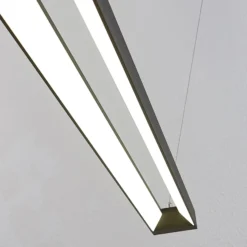 Arcchio LED-riippuvalaisin Cuna, musta, 162cm, metallia