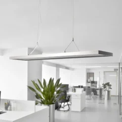 Arcchio LED-riippuvalaisin Dorean, hopea, metallia, 120cm
