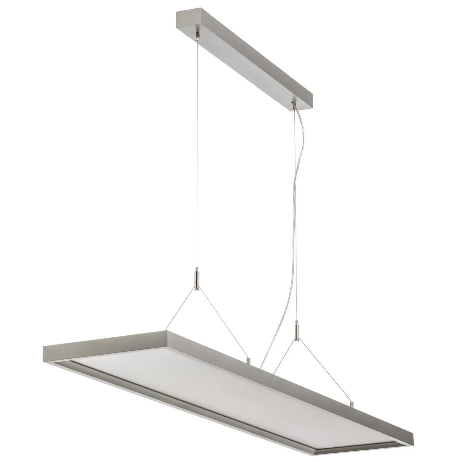 Arcchio LED-riippuvalaisin Dorean, hopea, metallia, 120cm