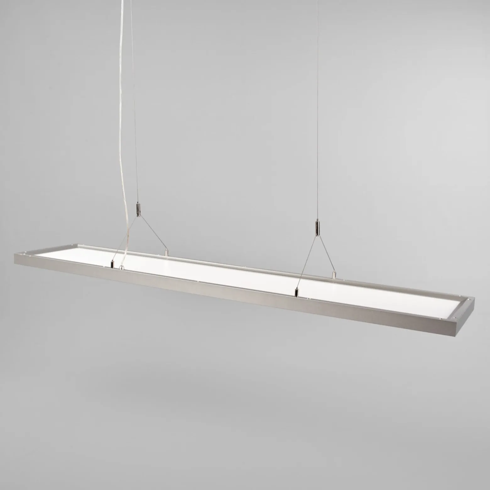 Arcchio LED-riippuvalaisin Dorean, hopea, metallia, 120cm