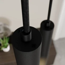 Arcchio LED-riippuvalaisin Franka, 3-valo, Ø 24 cm, musta