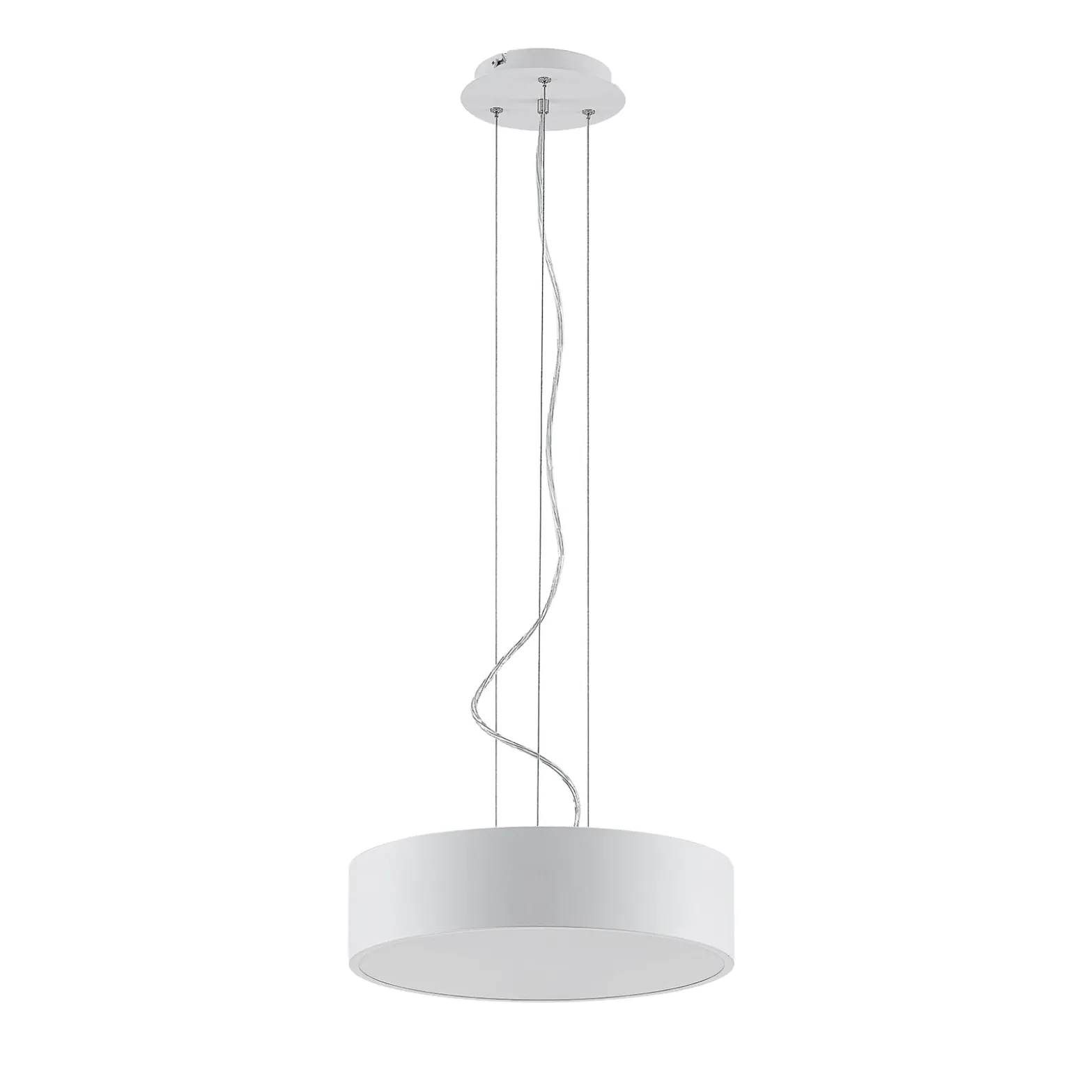 Arcchio LED-ripustusvalaisin Noabelle, Ø 40 cm, valkoinen, metallia