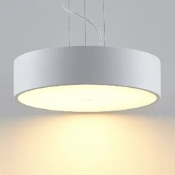 Arcchio LED-ripustusvalaisin Noabelle, Ø 40 cm, valkoinen, metallia