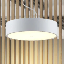 Arcchio LED-ripustusvalaisin Noabelle, Ø 40 cm, valkoinen, metallia