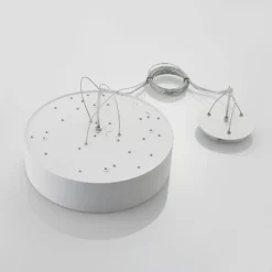 Arcchio LED-ripustusvalaisin Noabelle, Ø 40 cm, valkoinen, metallia