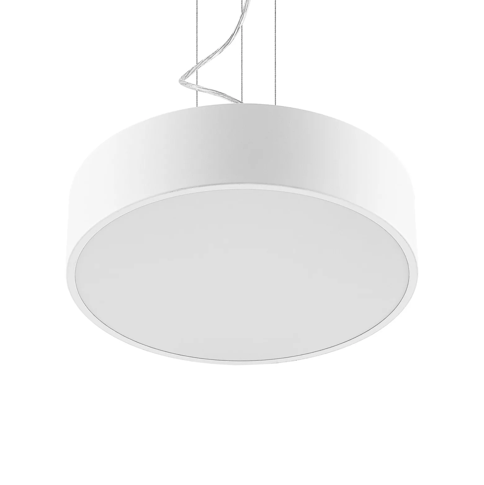 Arcchio LED-ripustusvalaisin Noabelle, Ø 40 cm, valkoinen, metallia