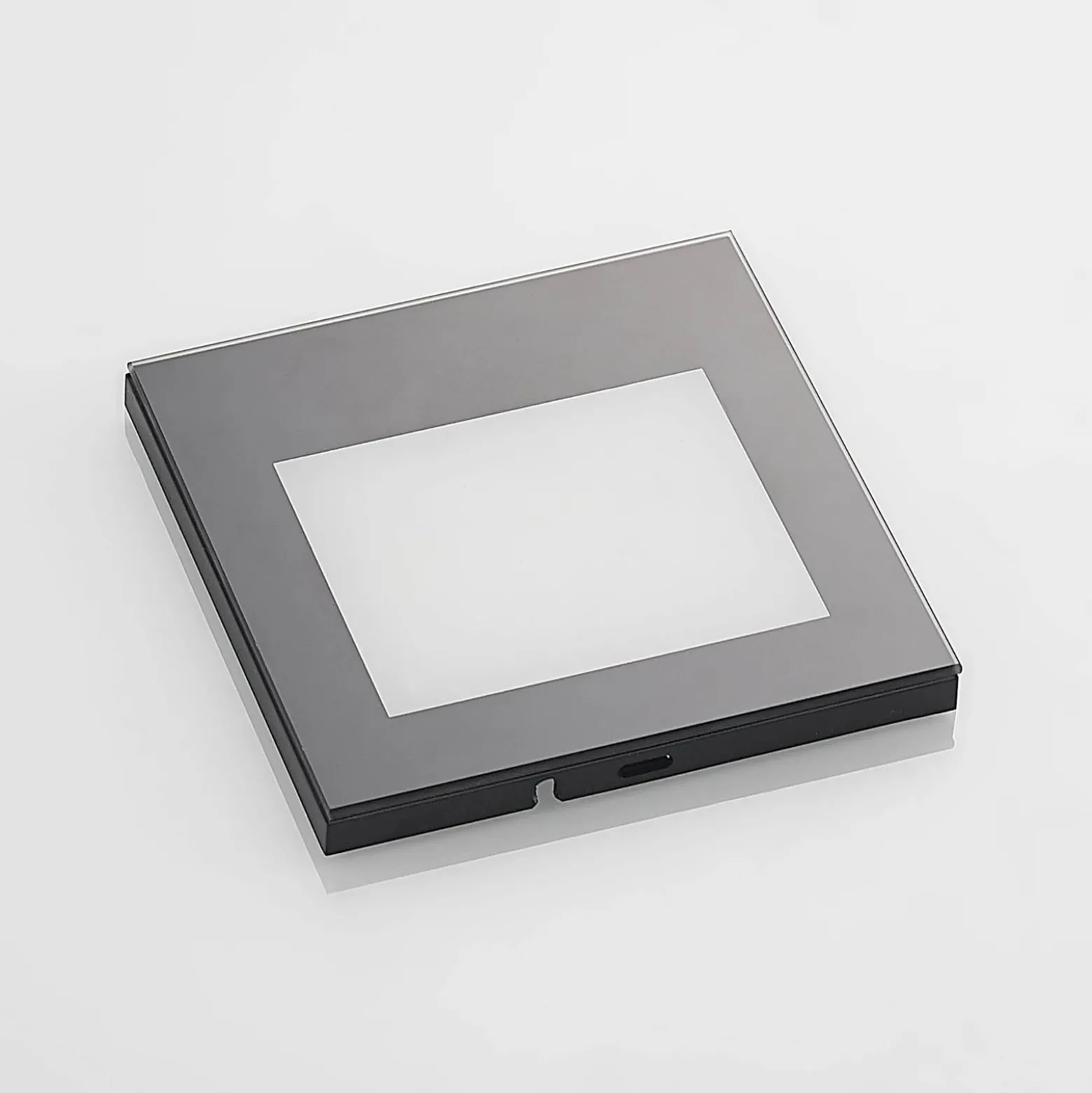Arcchio LED-seinään upotettava valaisin Zamo, musta, 11 cm, IP65