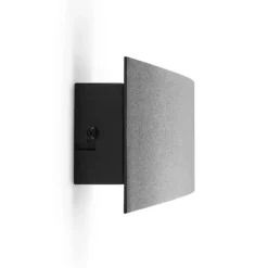 Arcchio LED-seinävalaisin Jelle, 27 cm, musta/kulta, ylös/alasvalo