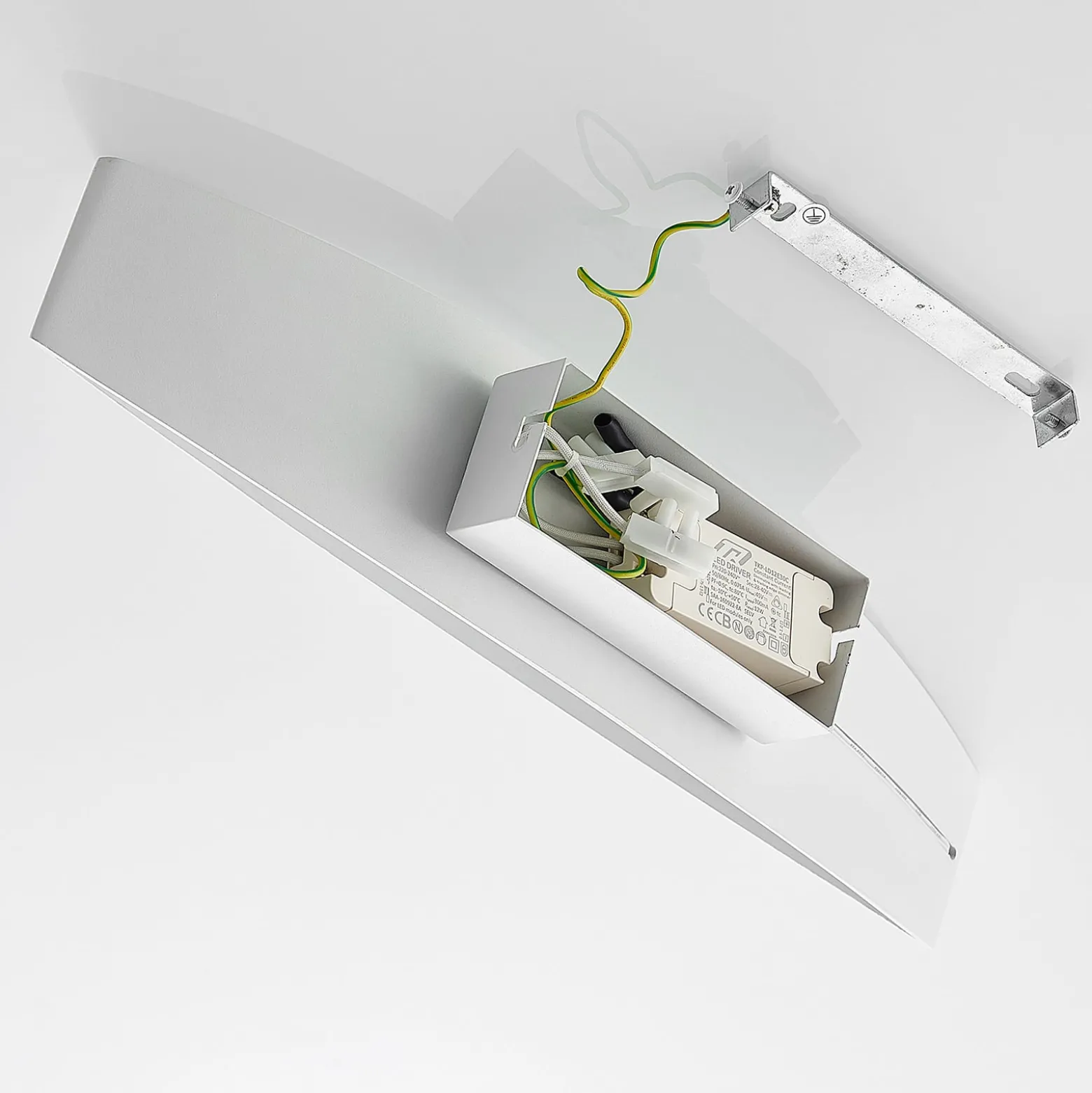Arcchio LED-seinävalaisin Jelle, 44 cm, valkoinen, metalli, ylös/alasvalo