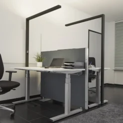 Arcchio LED-toimistovalaisin Jolinda, 2 kpl, musta, 4000K