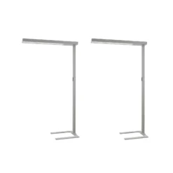 Arcchio LED toimistovalaisin Susi, 2 kpl, hopea, sensori