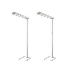 Arcchio LED toimistovalaisin Susi, 2 kpl, hopea, sensori, CCT
