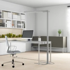 Arcchio LED toimistovalaisin Susi, 2 kpl, hopea, sensori, CCT