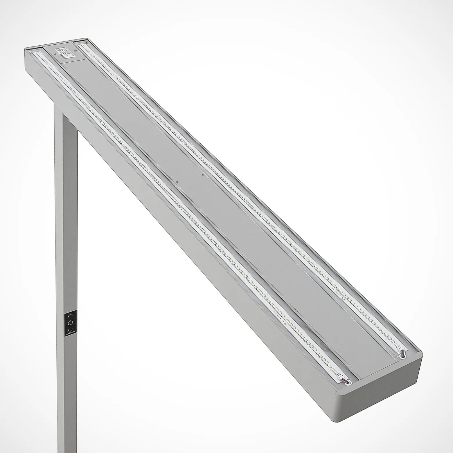 Arcchio LED toimistovalaisin Susi, 2 kpl, hopea, sensori, CCT