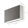 Arcchio LED-ulkoseinälamppu Karline, 530 lm, ruostumaton teräs, IP65
