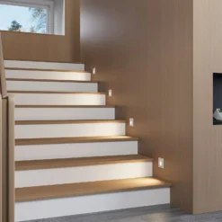 Arcchio LED uppoasennusvalaisin Neru, 7 cm, valkoinen, kulmikas, anturi