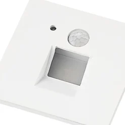 Arcchio LED uppoasennusvalaisin Neru, 7 cm, valkoinen, kulmikas, anturi