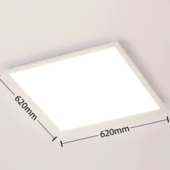 Arcchio Lysander-LED-paneeli CCT, 62 cm, valkoinen