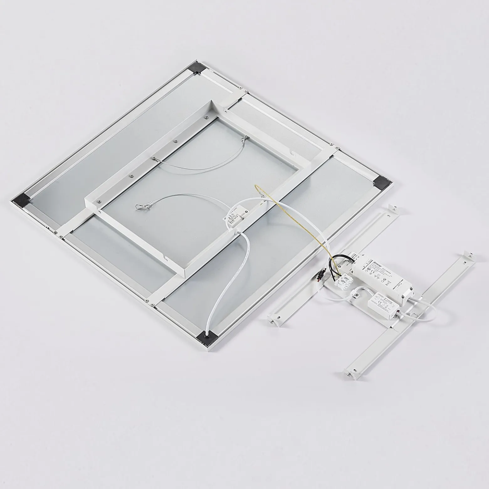 Arcchio Lysander-LED-paneeli CCT, 62 cm, valkoinen