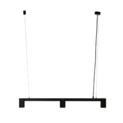 Arcchio riippuvalaisin Brinja, musta, 90 cm, 3-lamppuinen, GU10