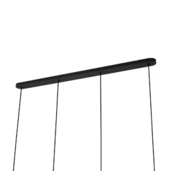 Arcchio riippuvalo Cosmina, 4-lamppuinen, pituus 120 cm, musta