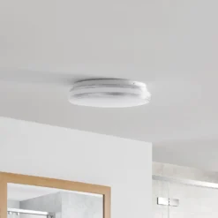 Arcchio Sinovu LED-kylpyhuoneen kattovalaisin, kromi, 34 cm