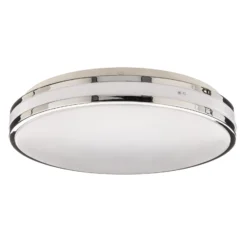 Arcchio Sinovu LED-kylpyhuoneen kattovalaisin, kromi, 34 cm
