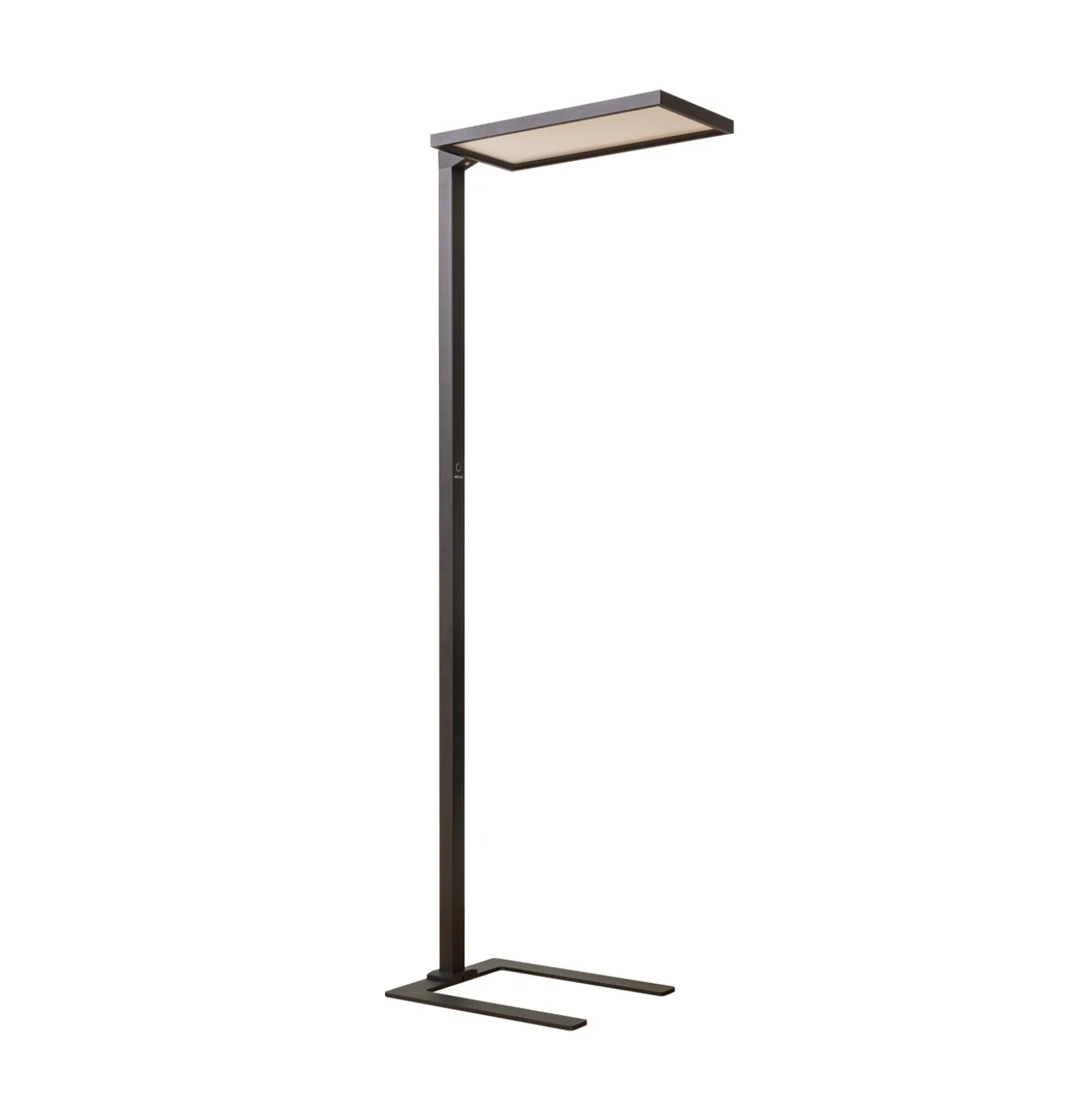 Arcchio toimiston LED-lattialamppu Nelus, musta, anturi, himmennettävä