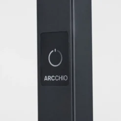 Arcchio toimiston LED-lattialamppu Nelus, musta, anturi, himmennettävä