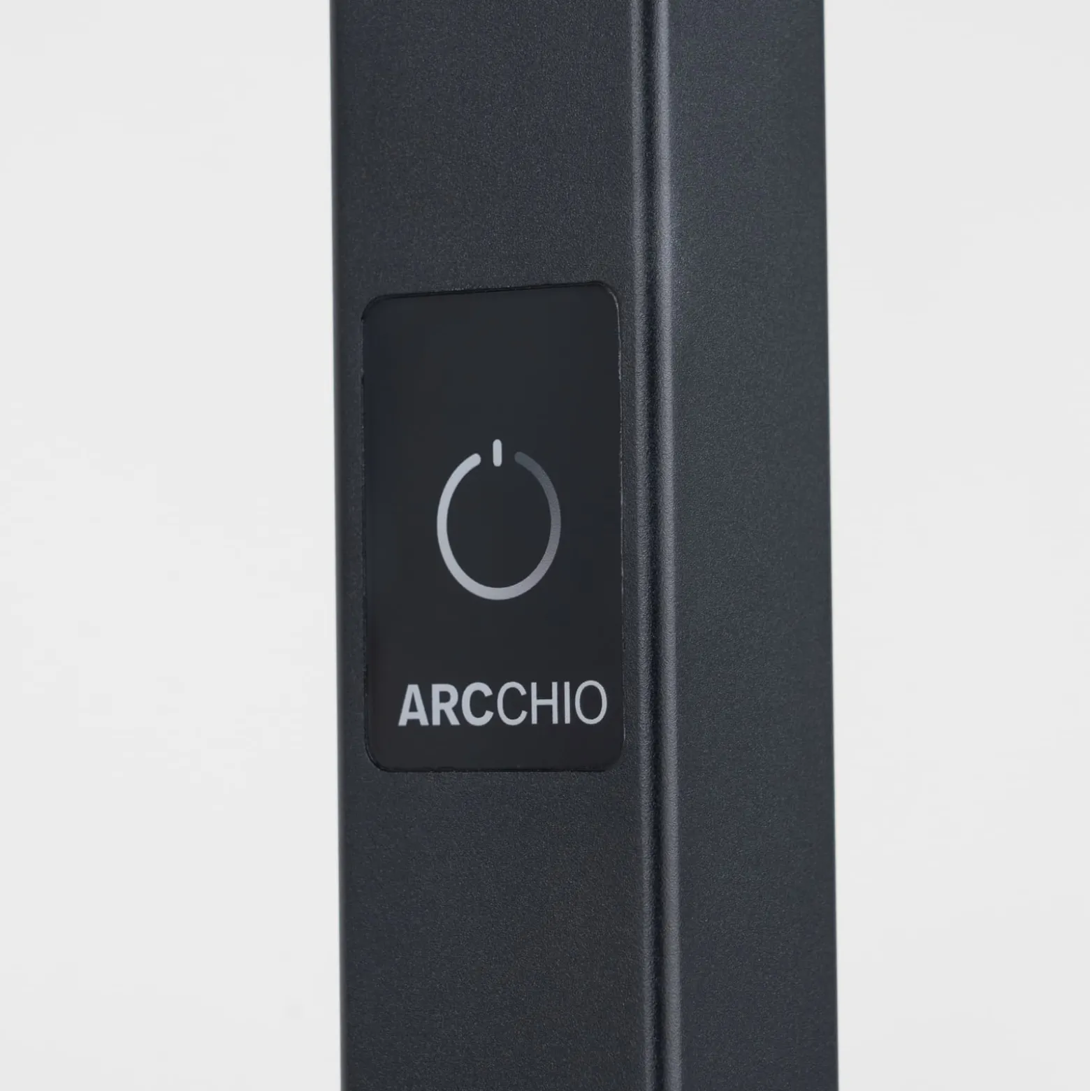 Arcchio toimiston LED-lattialamppu Nelus, musta, anturi, himmennettävä